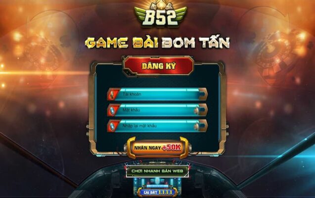 đăng nhập tài khoản B52